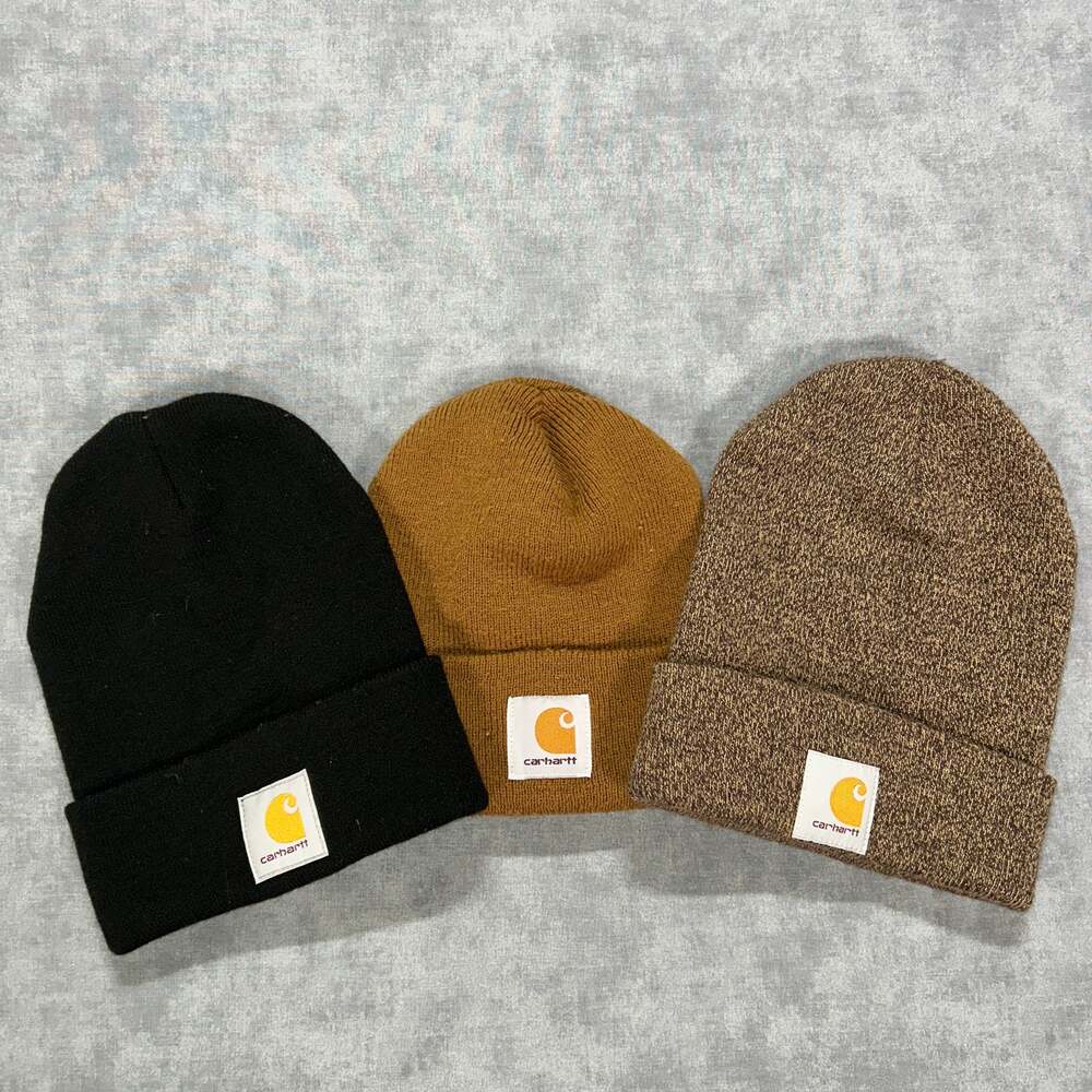 Carhartt Beanies Lot of 3 Black Brown A18 Unisex OSFA Bundle
